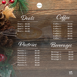 MENU FLYER TEMPLATE (FREE)(2-SIDED)